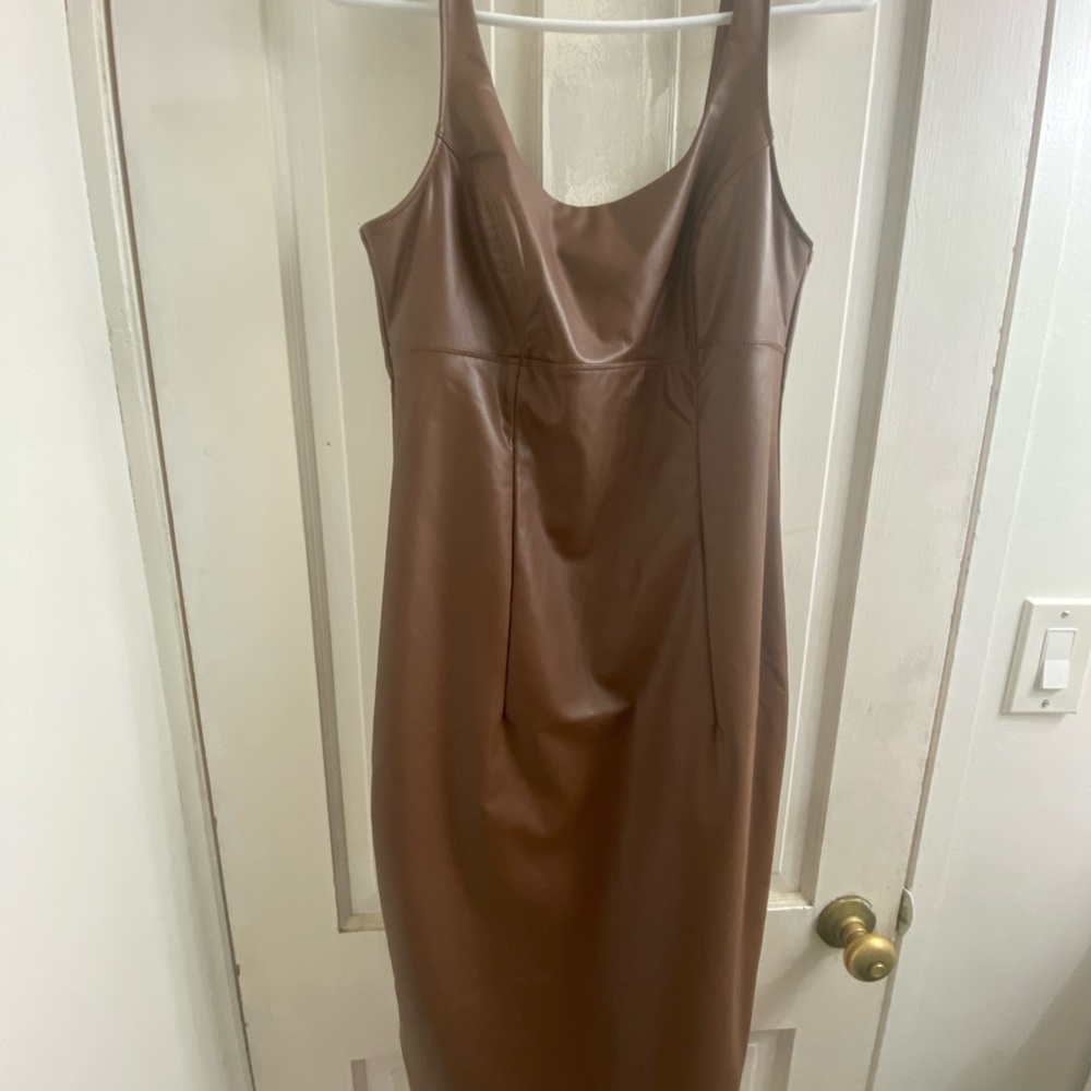 Sofia by Sofia Vergara Strapless Brown Dress
